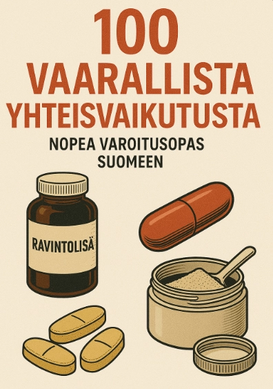 100 vaarallista yhteisvaikutusta — pikahuone Finlandia-opas